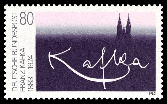 Briefmarke Franz Kafka mit Schluss