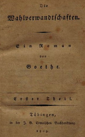 Klassiker verstehen: Die Wahlverwandtschaften. Frontispiz der Erstausgabe 1809