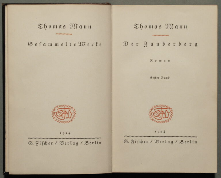 Mann: Der Zauberberg (1924)