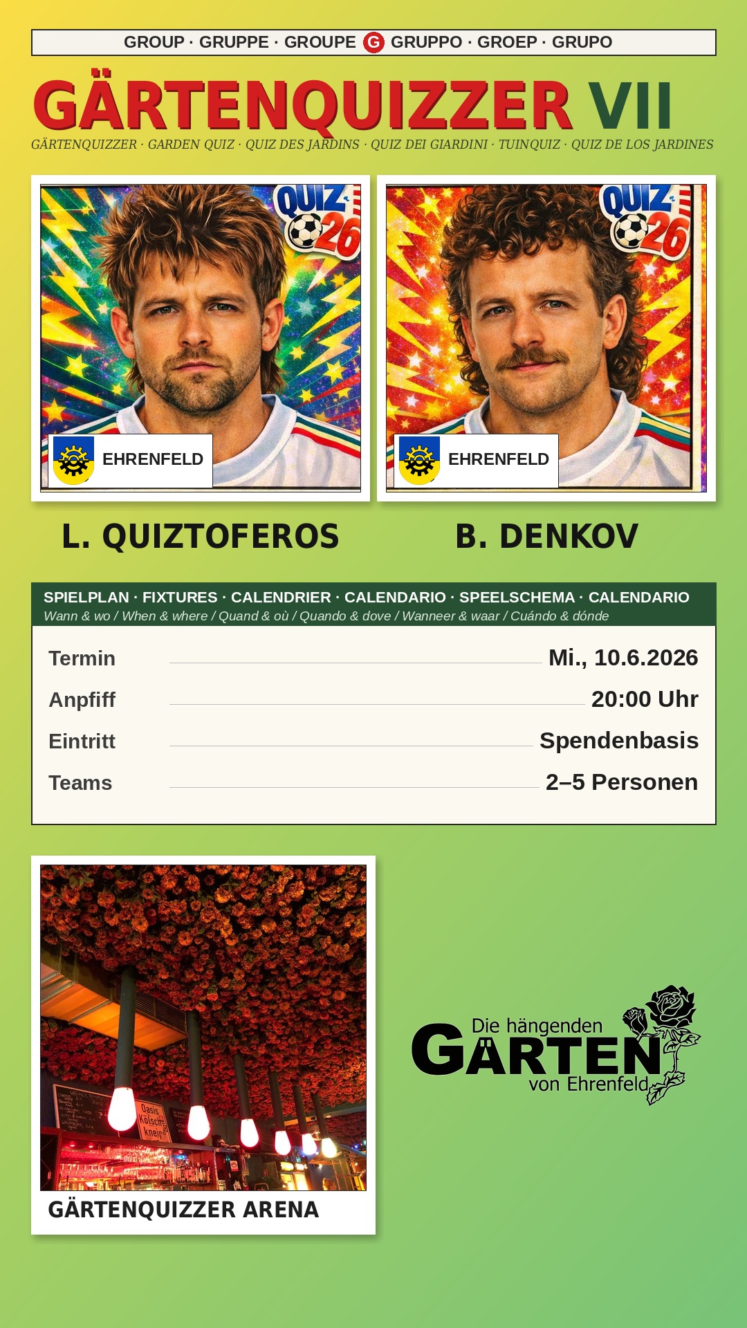 Gärtenquizzer VII